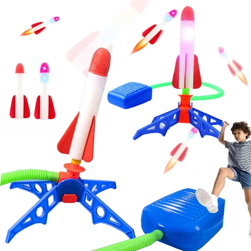 Kids Outdoor Clubhouse - Peluncur Roket Anak-Anak Mainan Luar Ruangan,