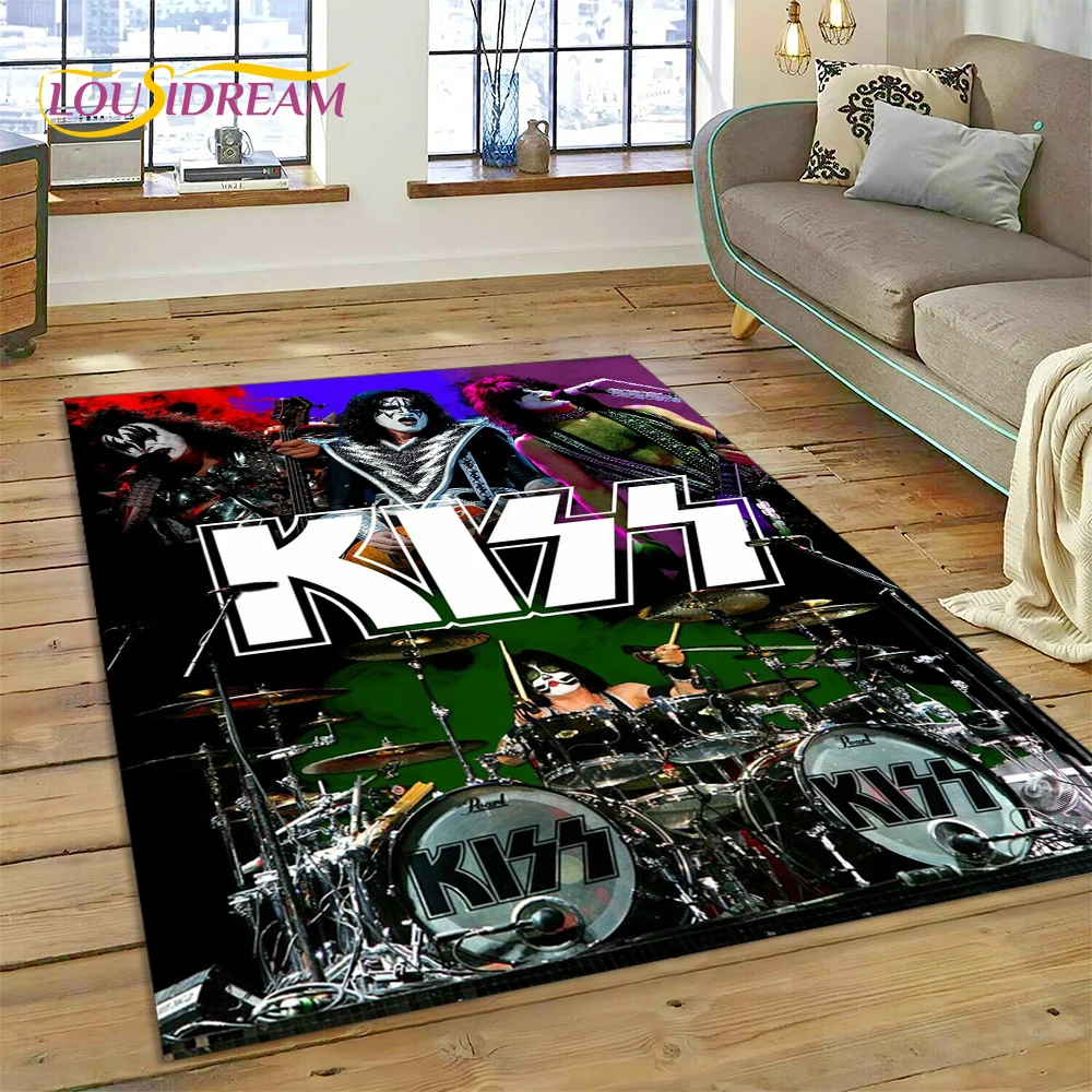 Kids Outdoor Lounge - 3D Kiss Rock Band berat logam
