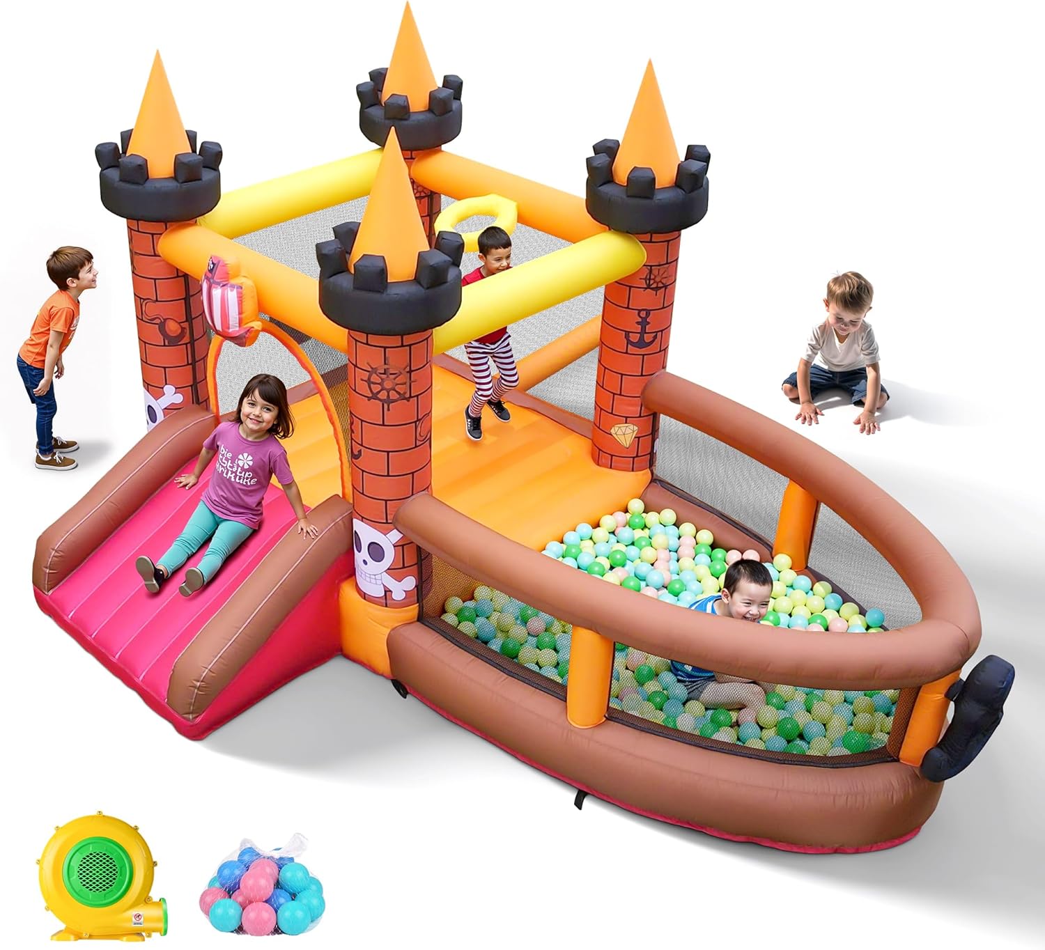 Kids Outdoor Slide - Rumah Loncat Tiup untuk Anak Usia