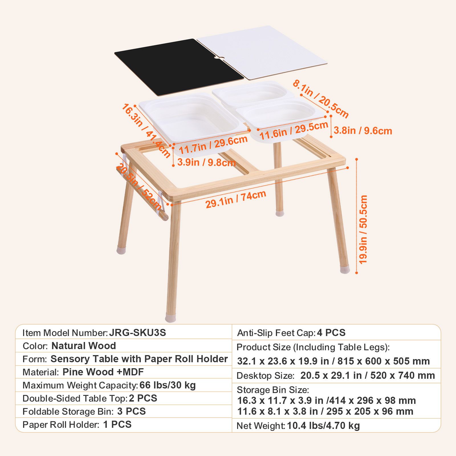 Kids Outdoor Sensory Table - Meja Sensorik untuk Balita, Meja Aktivitas