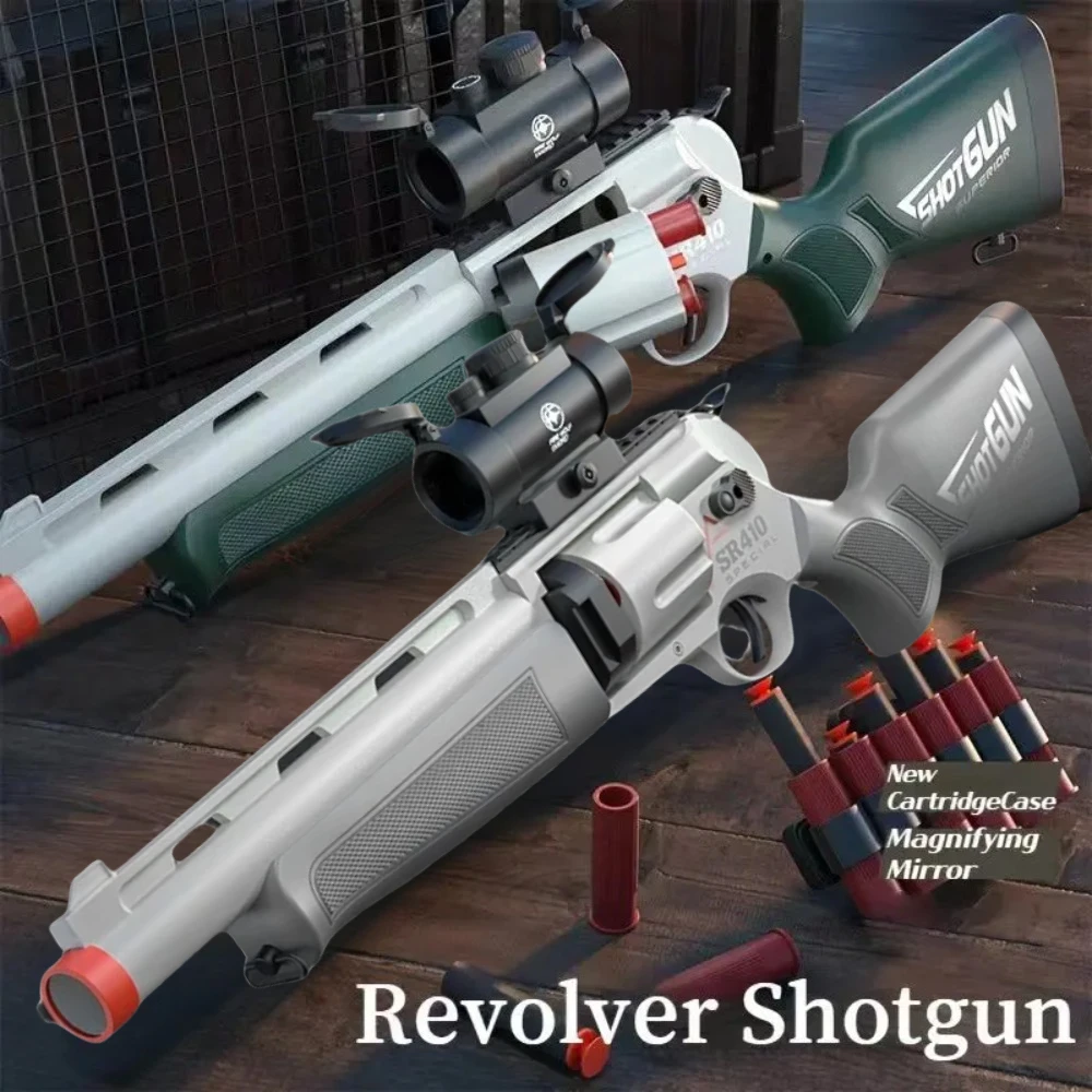 Kids Outdoor Xmas Gifts - Senapan Mainan Revolver Isi Manual untuk