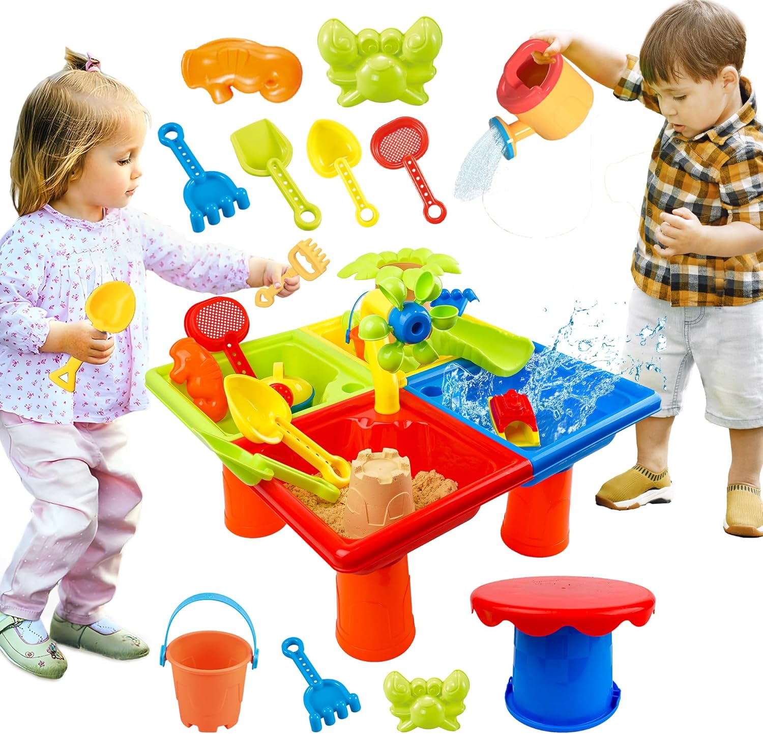 Kids Outdoor Water Toys - 25 Buah Meja Air Musim Panas