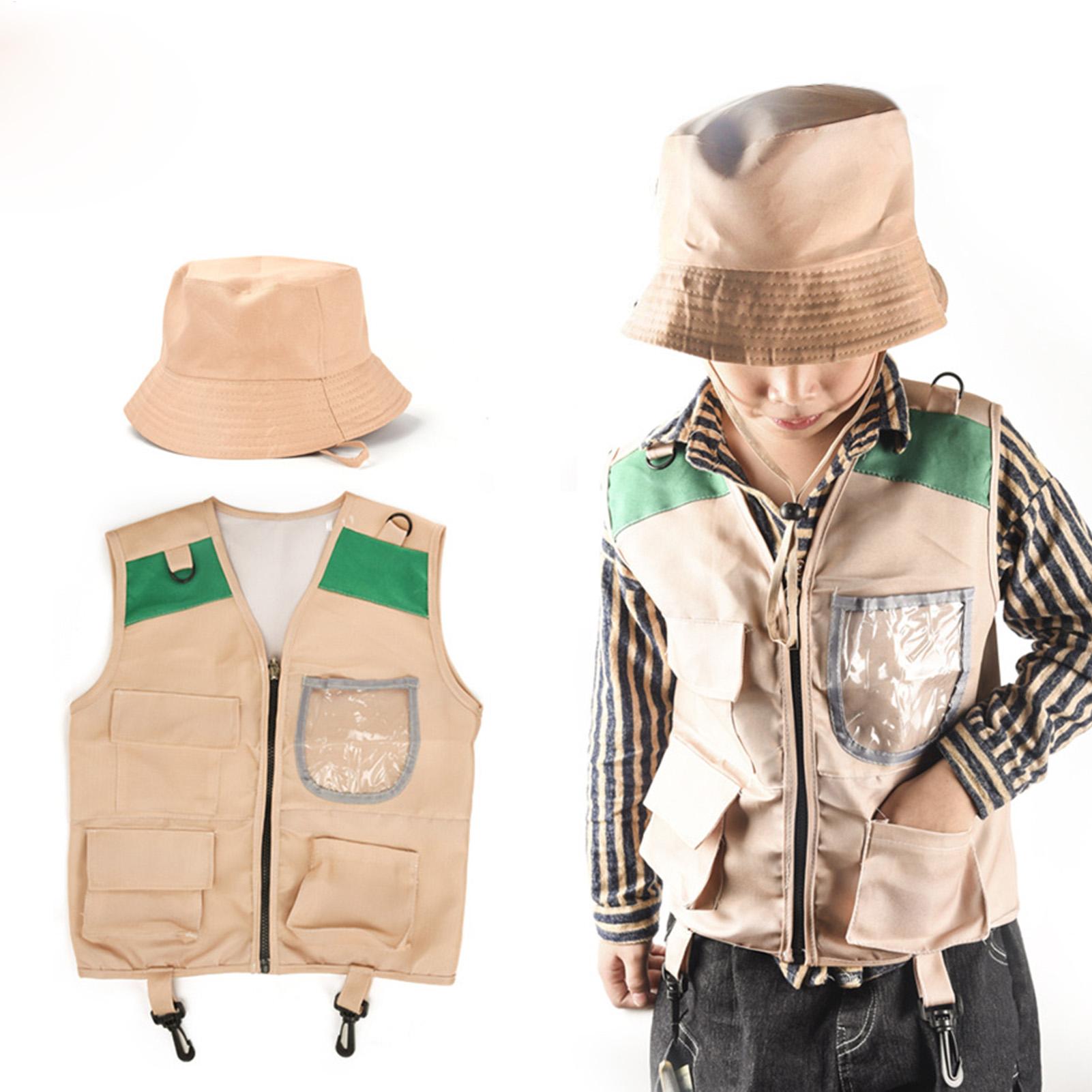 Kids Outdoor Explorer Set - Set Kostum Topi dan Rompi Petualang