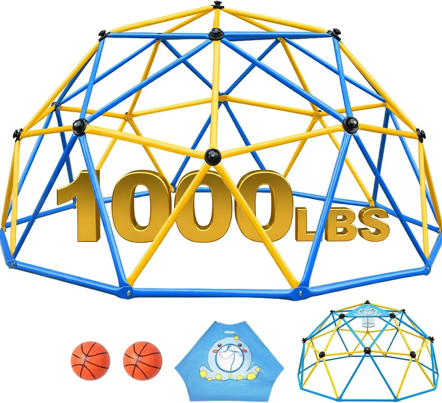 Kids Outdoor Climbing Dome - Zupapa Kubah Panjat 10FT, Jungle Gym