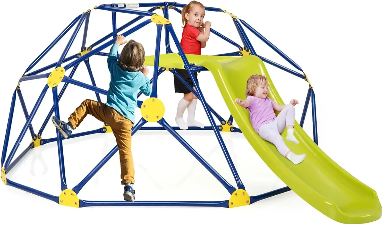 Kids Outdoor Climbing Dome - Costzon Climbing Dome dengan Perosotan untuk