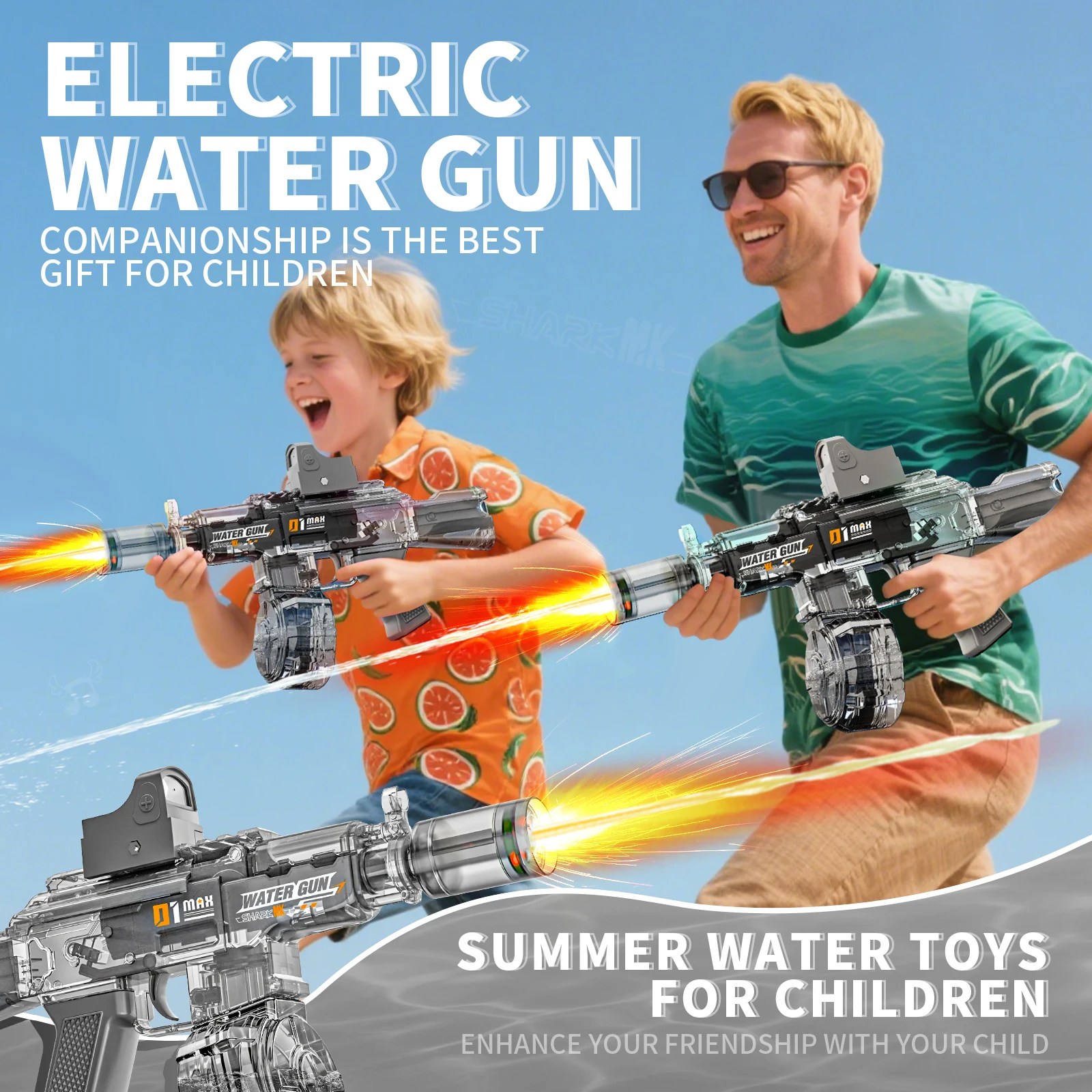 Kids Outdoor Water Toys - Pistol Air Listrik untuk Dewasa &