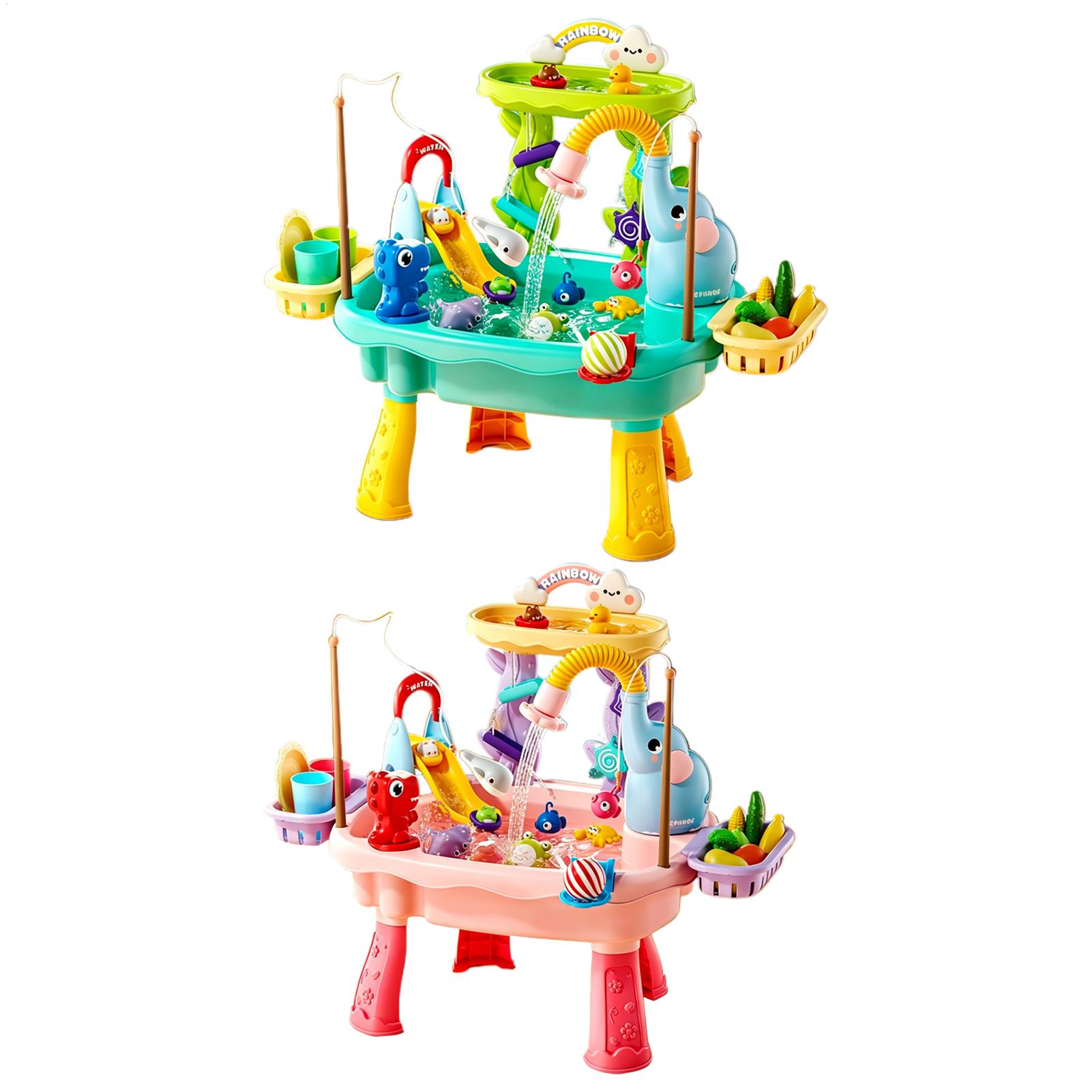 Kids Outdoor Sensory Table - Meja Air Anak Balita yang Ditingkatkan,