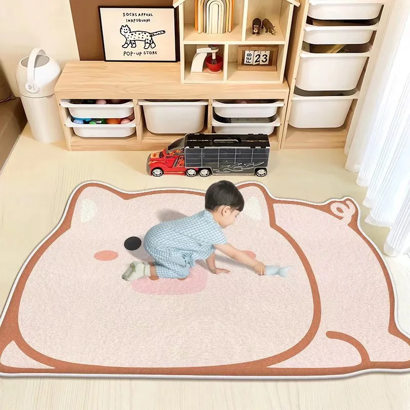 Kids Outdoor Lounge - Karpet Babi Kartun Lucu Dekorasi Kamar