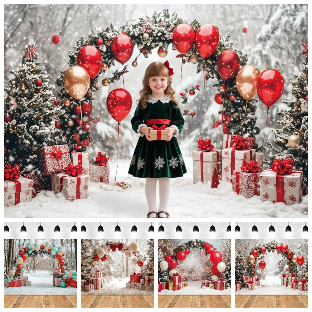 Kids Outdoor Xmas Gifts - Latar Belakang Fotografi Natal Musim Dingin