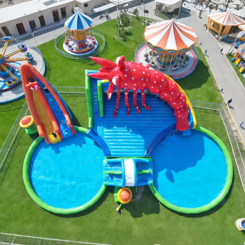 Kids Outdoor Slide - Perosotan Air Tiup PVC Berkualitas Tinggi