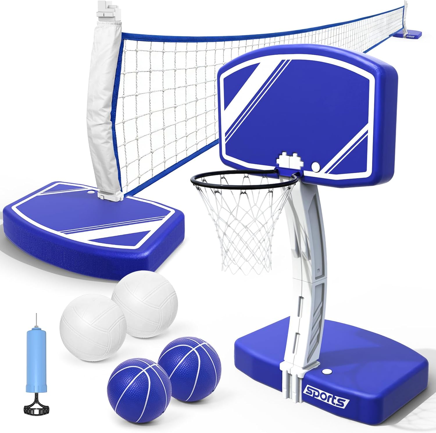 Kids Outdoor Volleyball - Set Ring Basket dan Jaring Bola