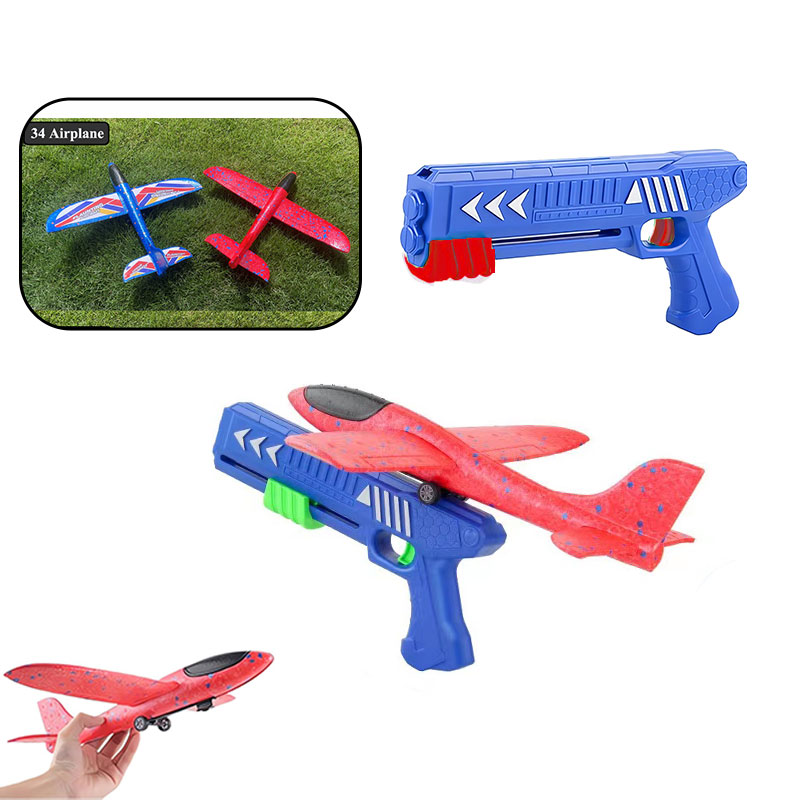 Kids Outdoor Xmas Gifts - Mainan luar ruangan peluncur pesawat busa