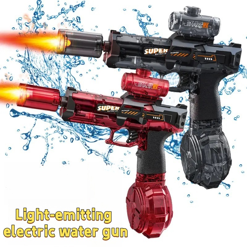 Kids Outdoor Water Toys - Mainan Pistol Air Listrik dengan Lampu