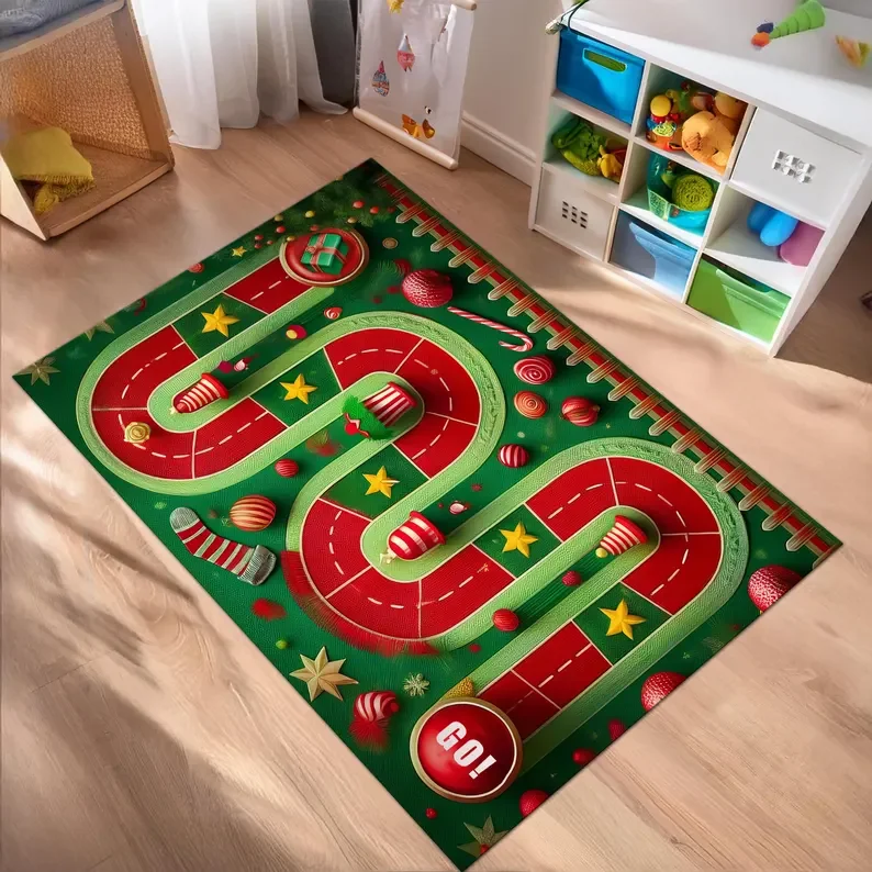 Kids Outdoor Xmas Gifts - Karpet Jalan Natal untuk Anak-Anak, Karpet