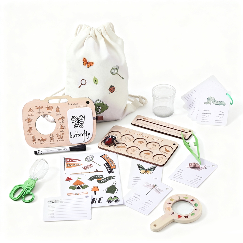 Kids Outdoor Explorer Set - Mainan Montessori Anak Set Mainan Eksplorasi