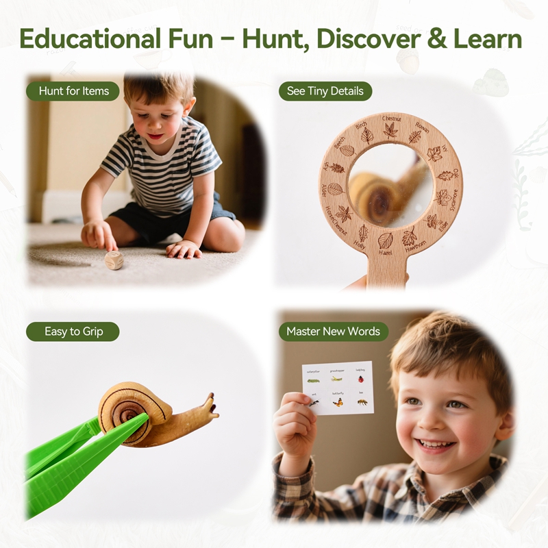 Mainan Montessori Kayu Set Per - Kids Outdoor Explorer Set ulasan dan harga