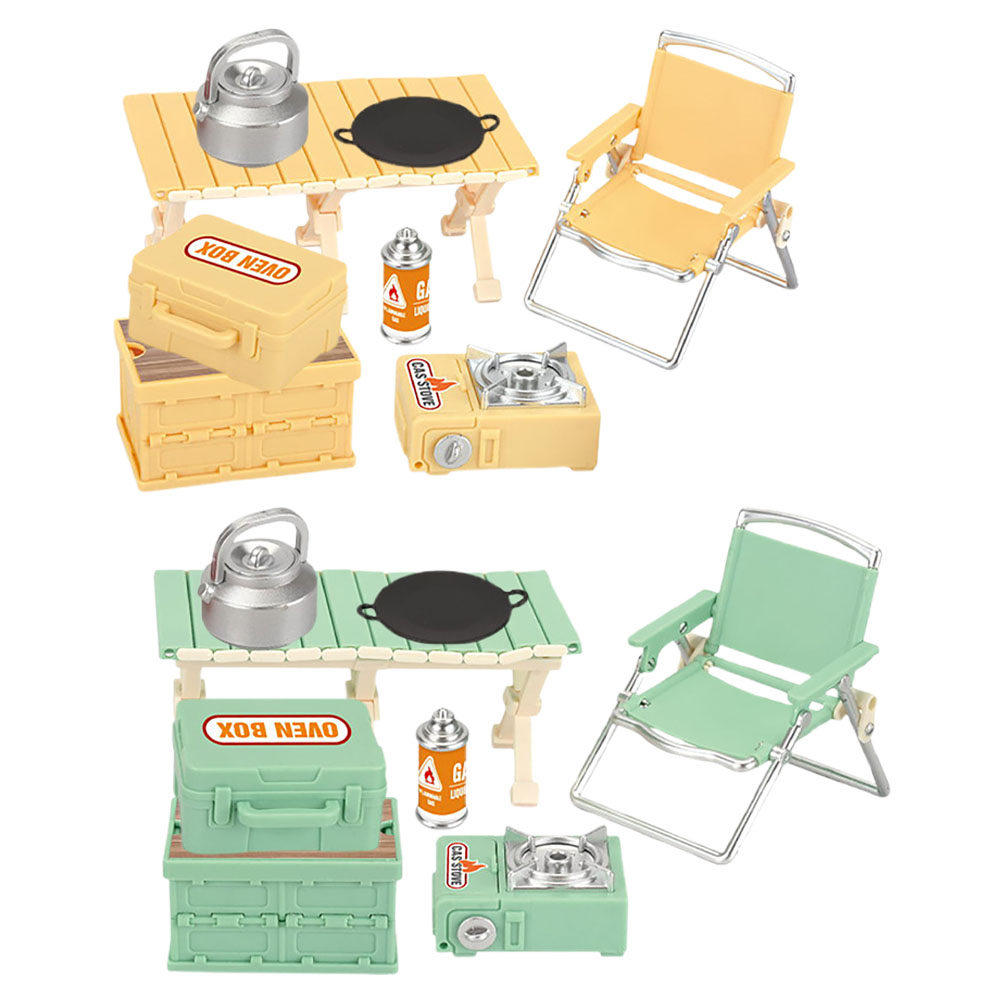 16Pcs Set Meja dan Kursi Lipat - Kids Outdoor Chair Plastic ulasan dan harga