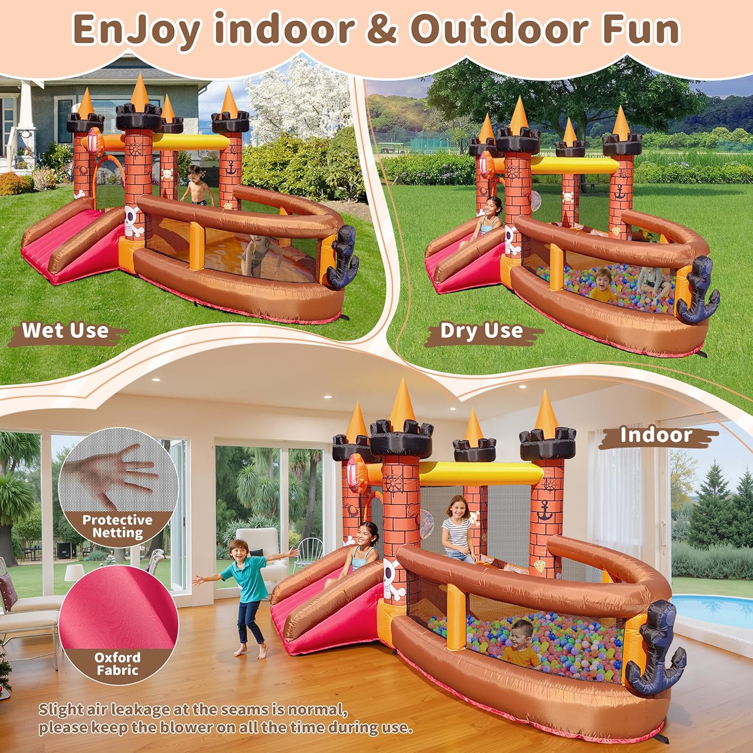 Rumah Loncat Tiup untuk Anak U - Kids Outdoor Slide ulasan dan harga