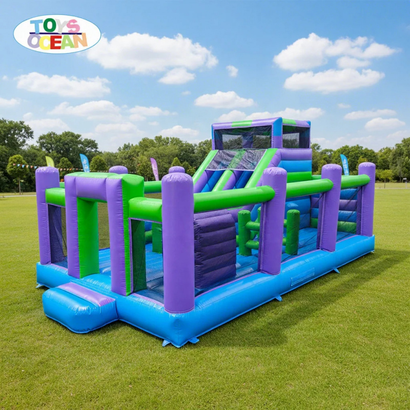 Wahana Bermain Tiup Komersial  - Kids Outdoor Slide ulasan dan harga