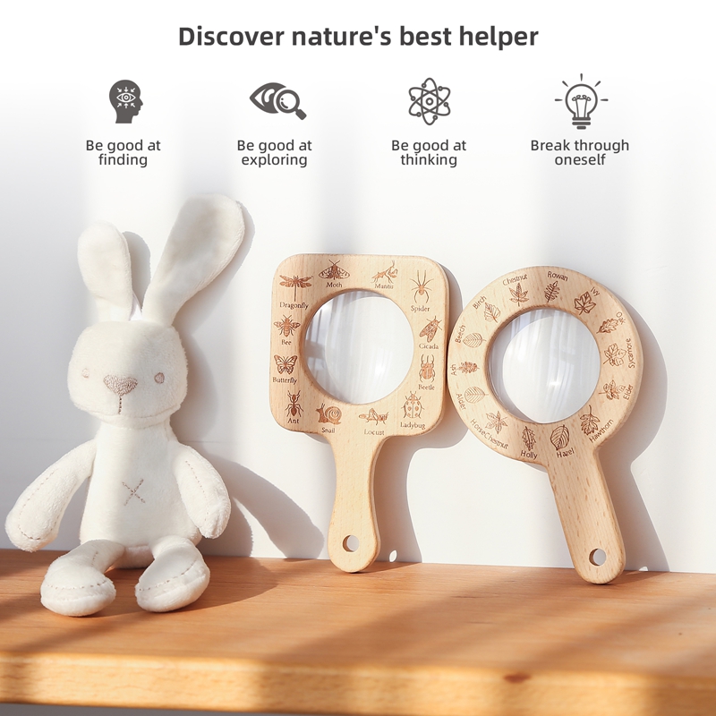 Set Kaca Pembesar Kayu untuk E - Kids Outdoor Explorer Set ulasan dan harga