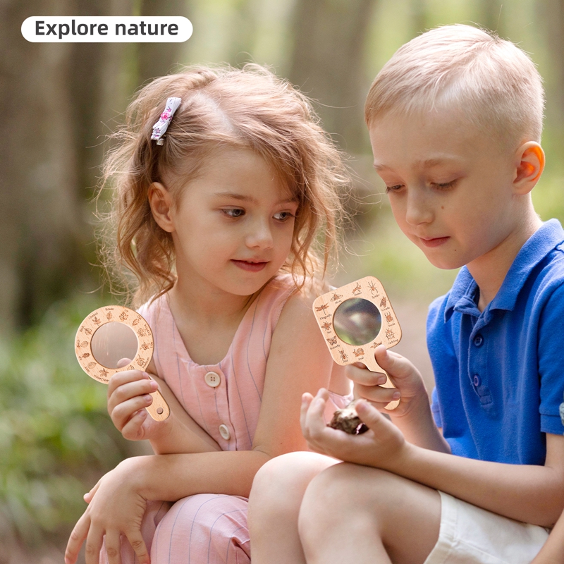 Set Kaca Pembesar Kayu untuk E - Kids Outdoor Explorer Set ulasan dan harga