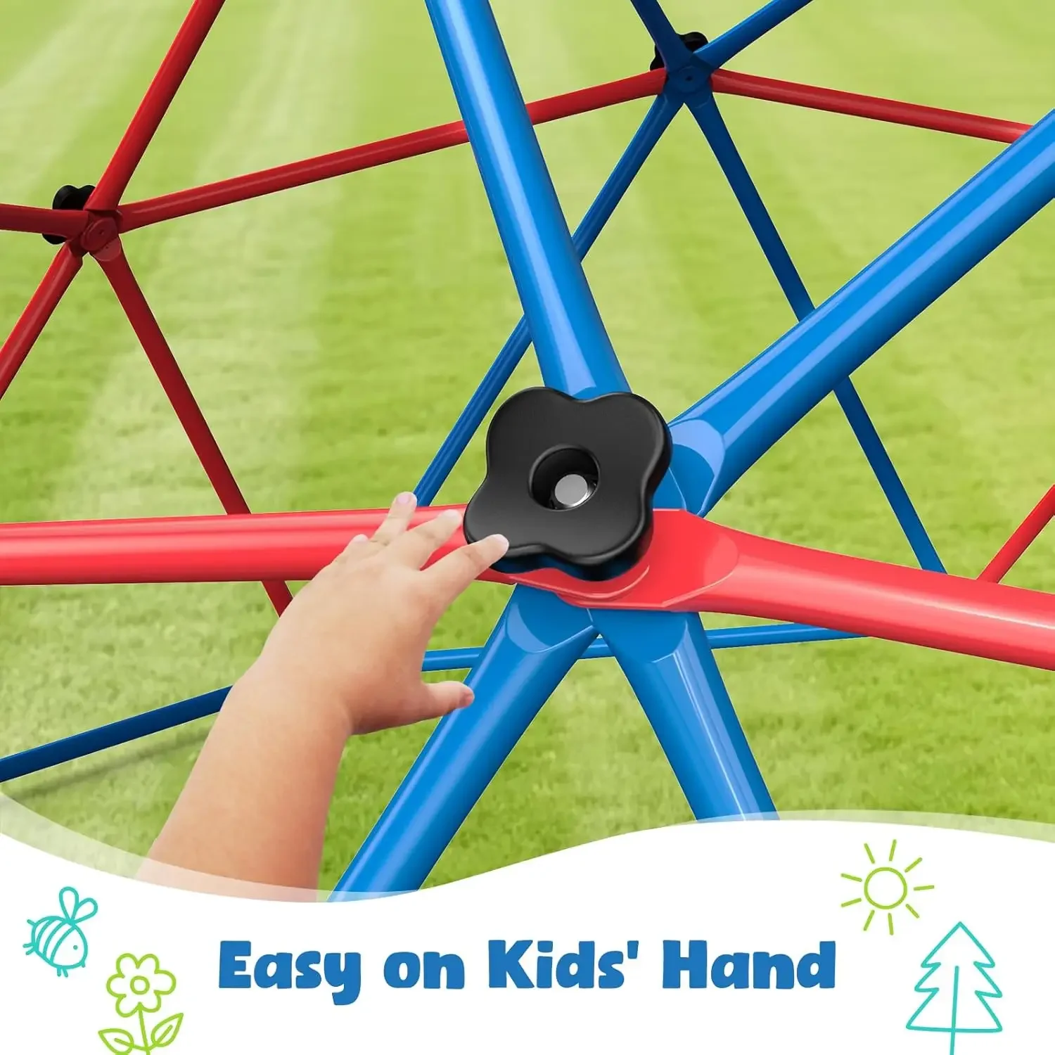 Set Ayunan Kubah Panjat Hapfan - Kids Outdoor Climbing Dome ulasan dan harga