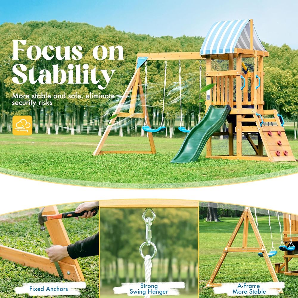 Ayunan taman atau halaman bela - Kids Outdoor Slide ulasan dan harga