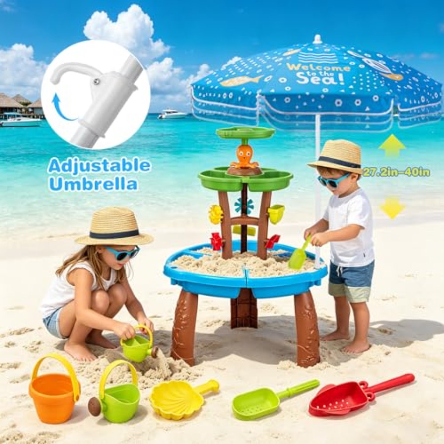 Meja air luar ruangan untuk an - Kids Outdoor Sensory Table ulasan dan harga