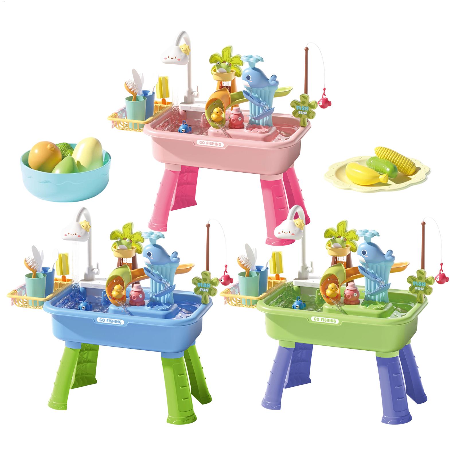 43Pcs Meja Air Elektrik untuk  - Kids Outdoor Sensory Table ulasan dan harga