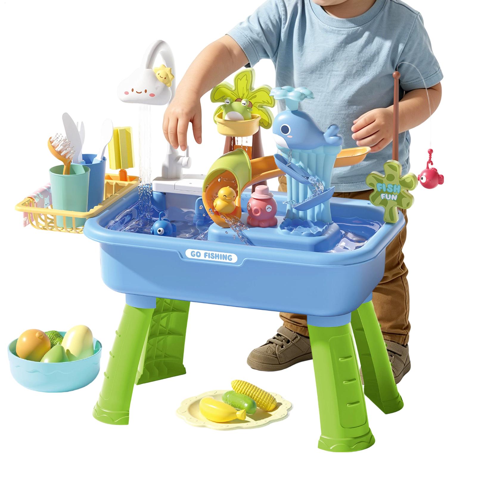 43Pcs Meja Air Elektrik untuk  - Kids Outdoor Sensory Table ulasan dan harga