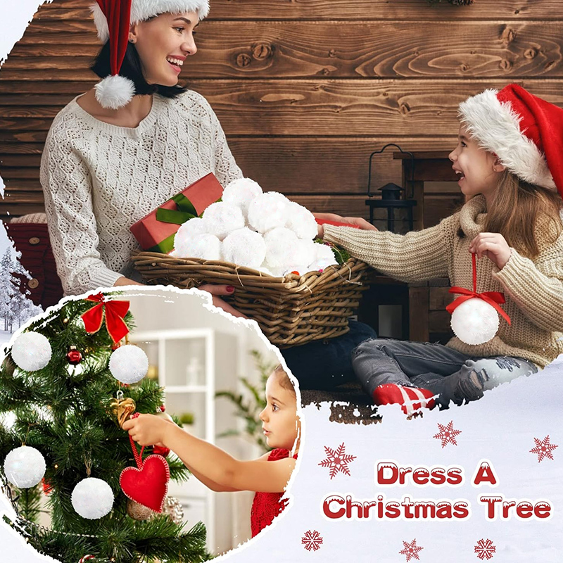 30/60pcs Bola Salju Palsu Lemb - Kids Outdoor Xmas Gifts ulasan dan harga