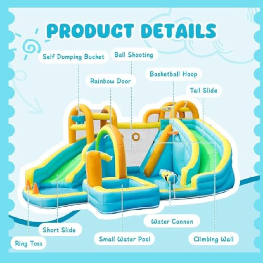 Taman seluncuran air tiup luar - Kids Outdoor Slide ulasan dan harga