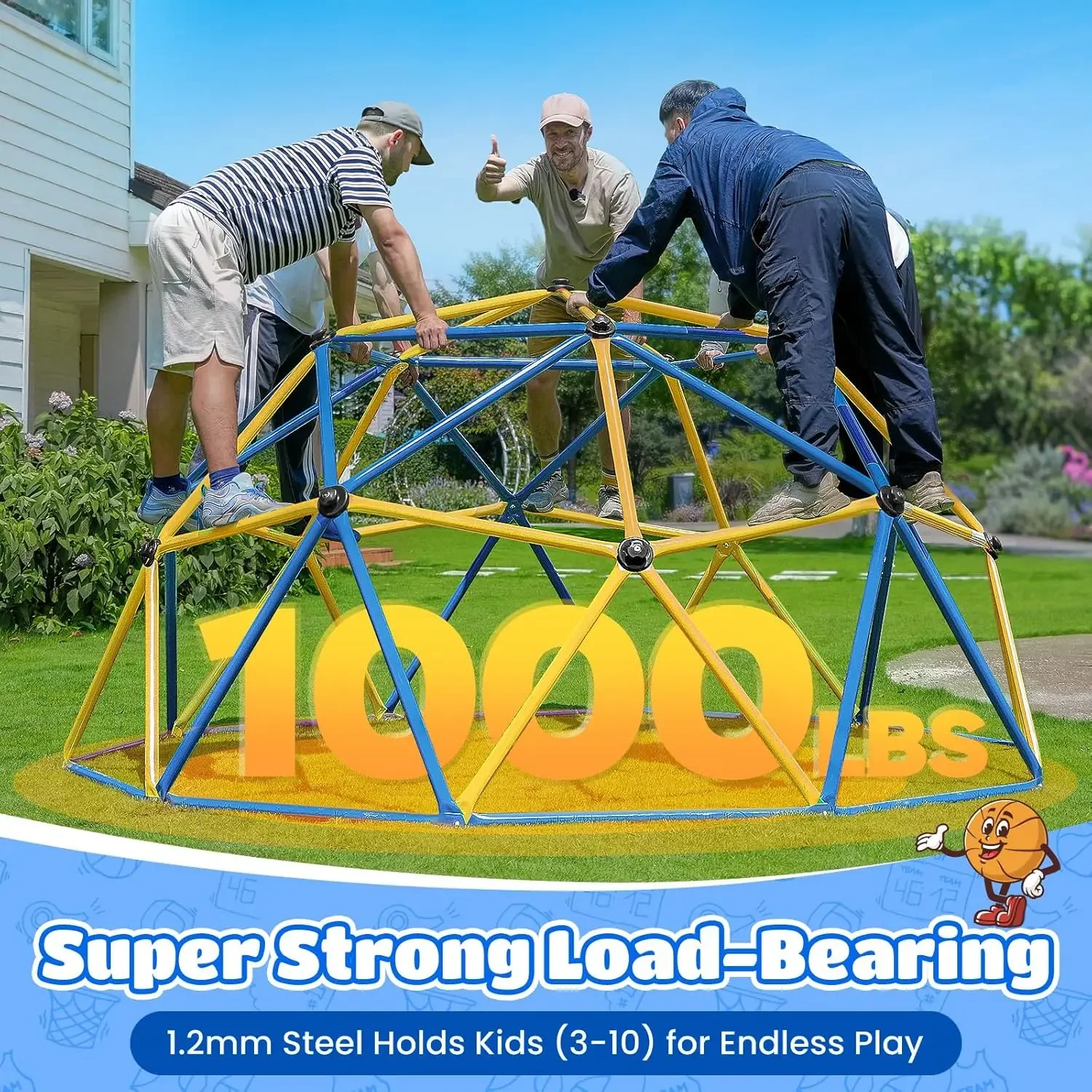 Zupapa Kubah Panjat 10FT, Jung - Kids Outdoor Climbing Dome ulasan dan harga