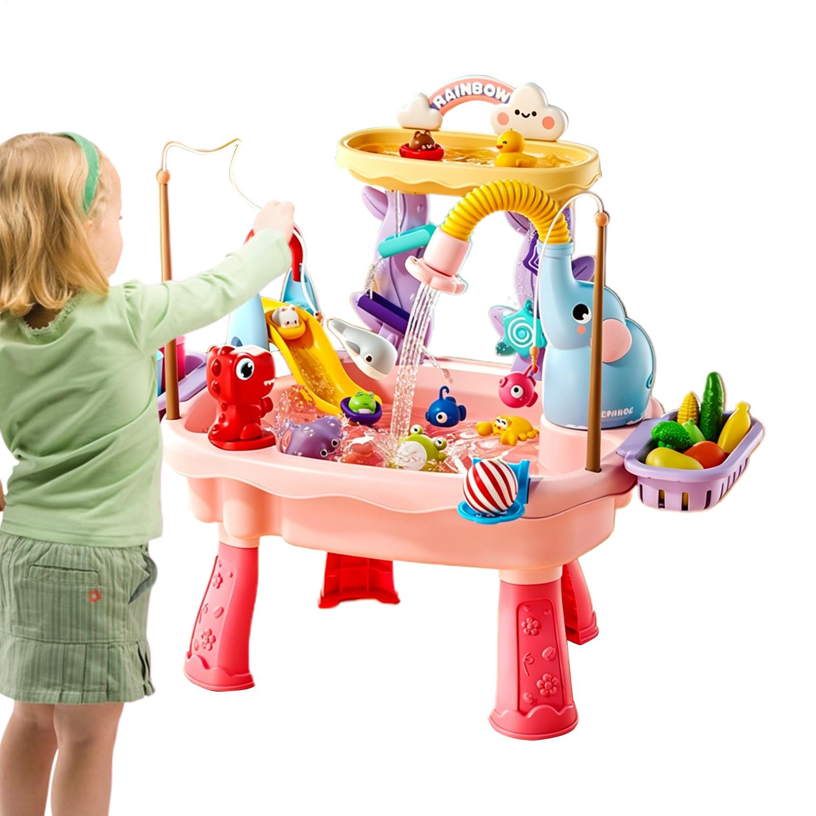 1pc Meja Air Anak yang Ditingk - Kids Outdoor Sensory Table ulasan dan harga