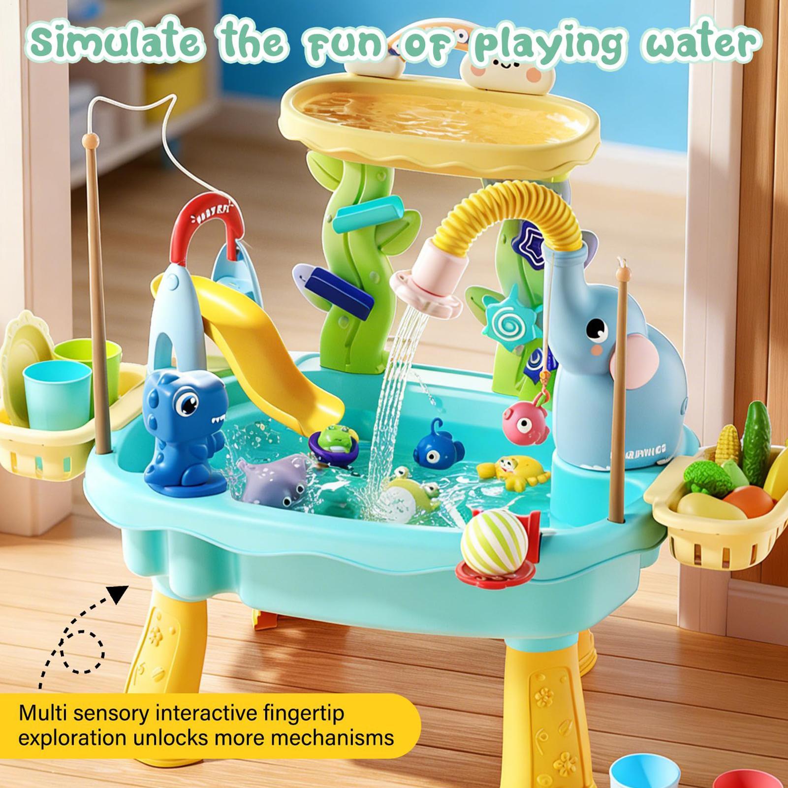 1pc Meja Air Anak yang Ditingk - Kids Outdoor Sensory Table ulasan dan harga