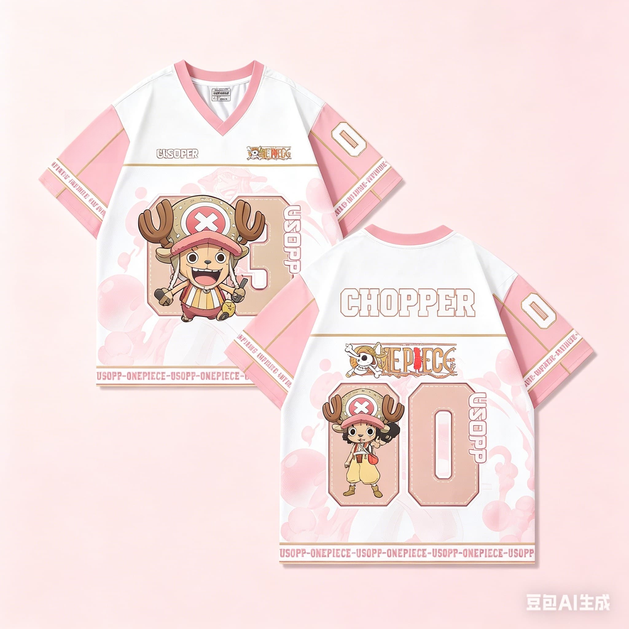 One Piece Usopp 03 V-Neck Base - Kids Outdoor Fort ulasan dan harga