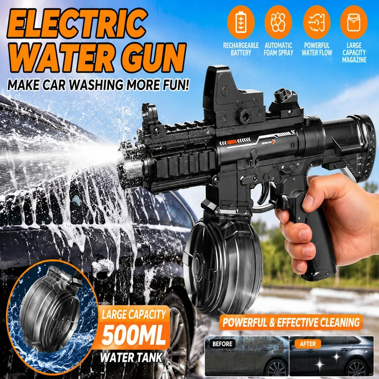 Pistol Air Listrik untuk Dewas - Kids Outdoor Water Toys ulasan dan harga