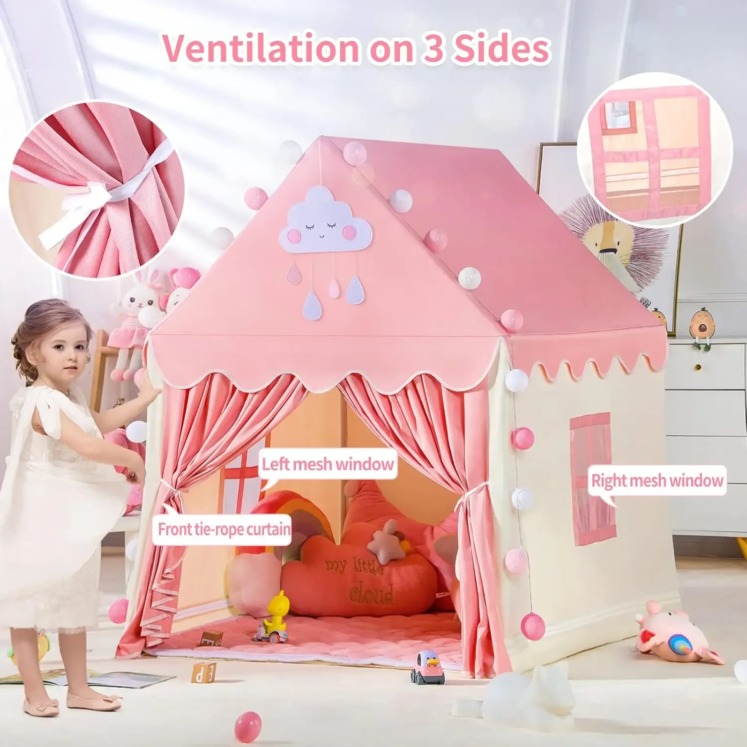 Tenda Bermain Anak-anak Rumah  - Kids Outdoor Clubhouse ulasan dan harga