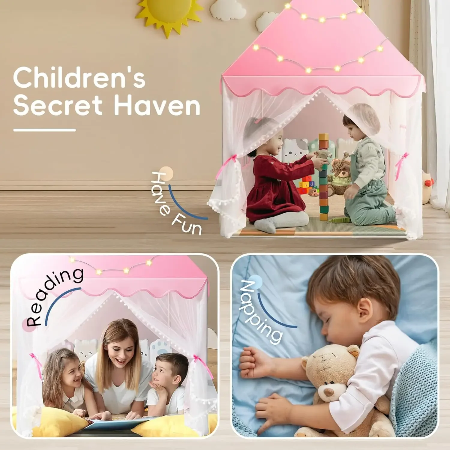 Tenda Bermain Anak-anak Rumah  - Kids Outdoor Clubhouse ulasan dan harga