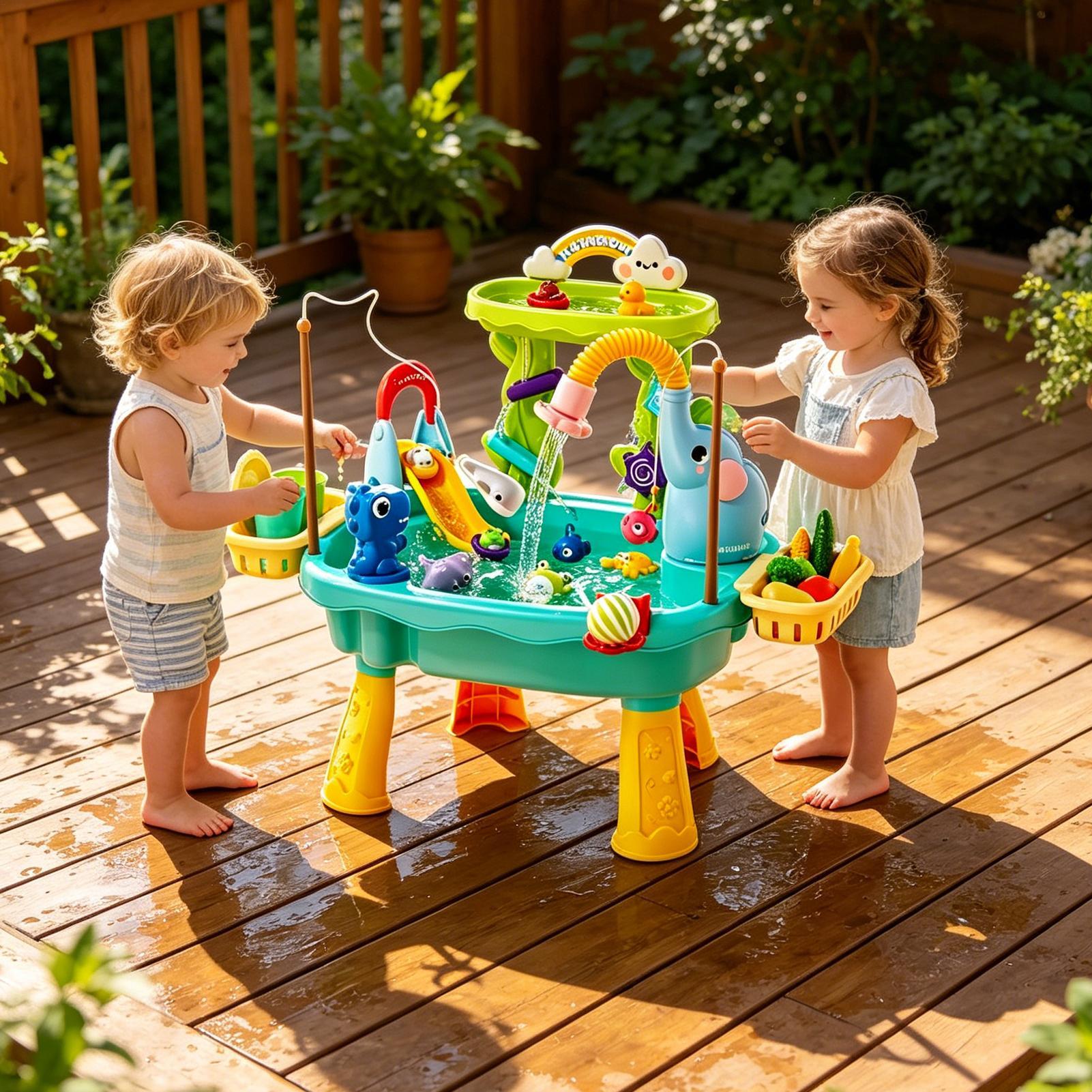Meja Air Anak Balita yang Diti - Kids Outdoor Sensory Table ulasan dan harga