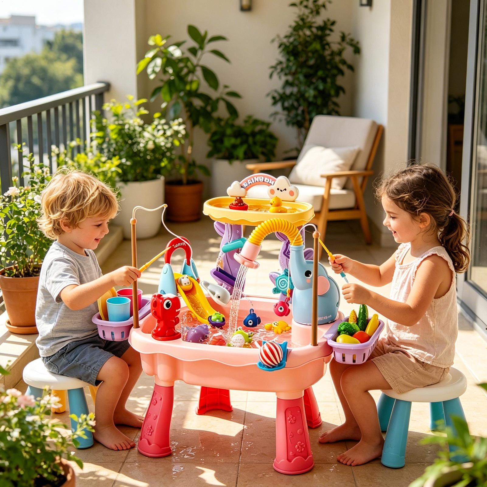 Meja Air Anak Balita yang Diti - Kids Outdoor Sensory Table ulasan dan harga