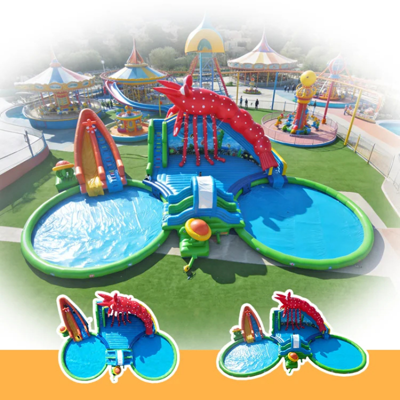 Perosotan Air Tiup PVC Berkual - Kids Outdoor Slide ulasan dan harga