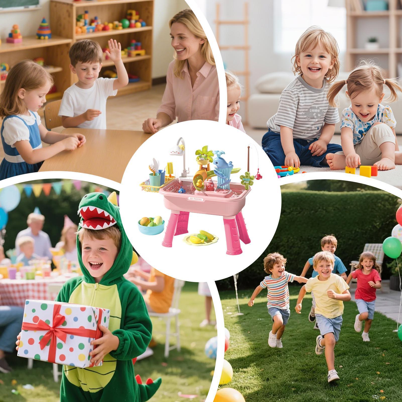 43Pcs Mainan Air Elektrik untu - Kids Outdoor Sensory Table ulasan dan harga