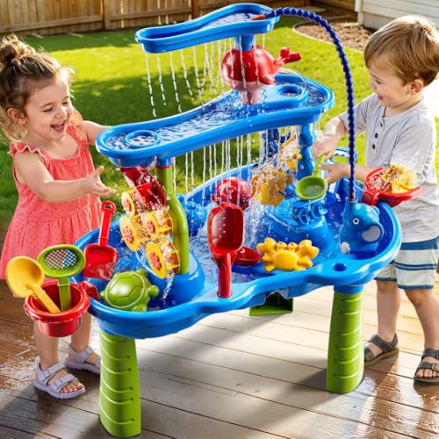 Meja air luar ruangan untuk an - Kids Outdoor Sensory Table ulasan dan harga
