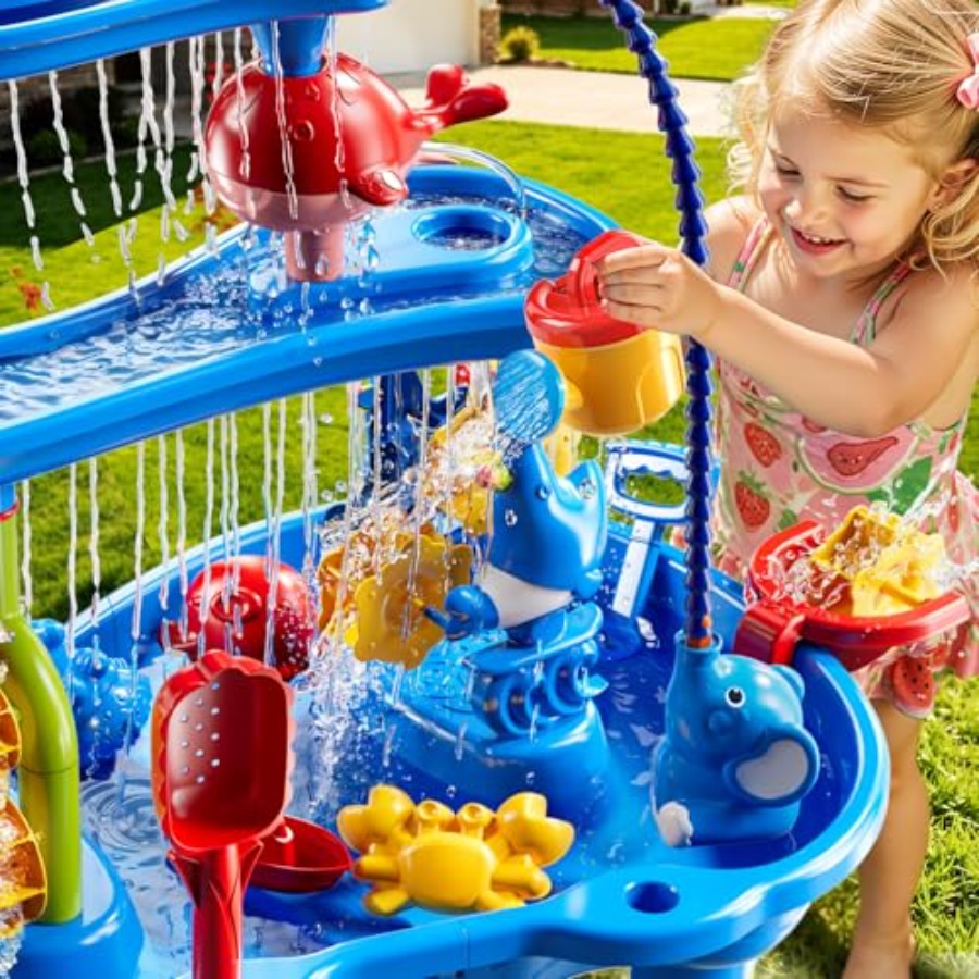 Meja air luar ruangan untuk an - Kids Outdoor Sensory Table ulasan dan harga