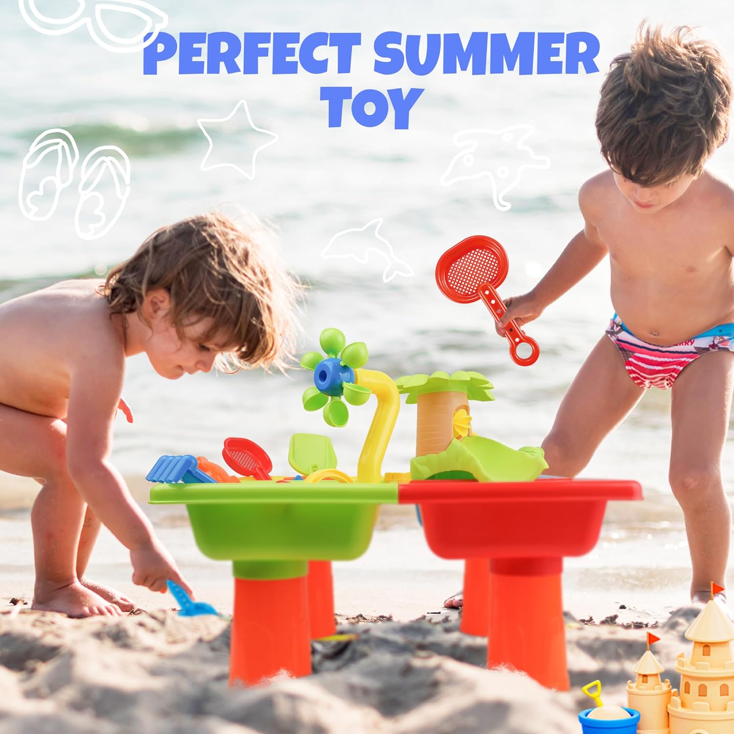 Mainan Sensorik Aktivitas Luar - Kids Outdoor Sensory Table ulasan dan harga