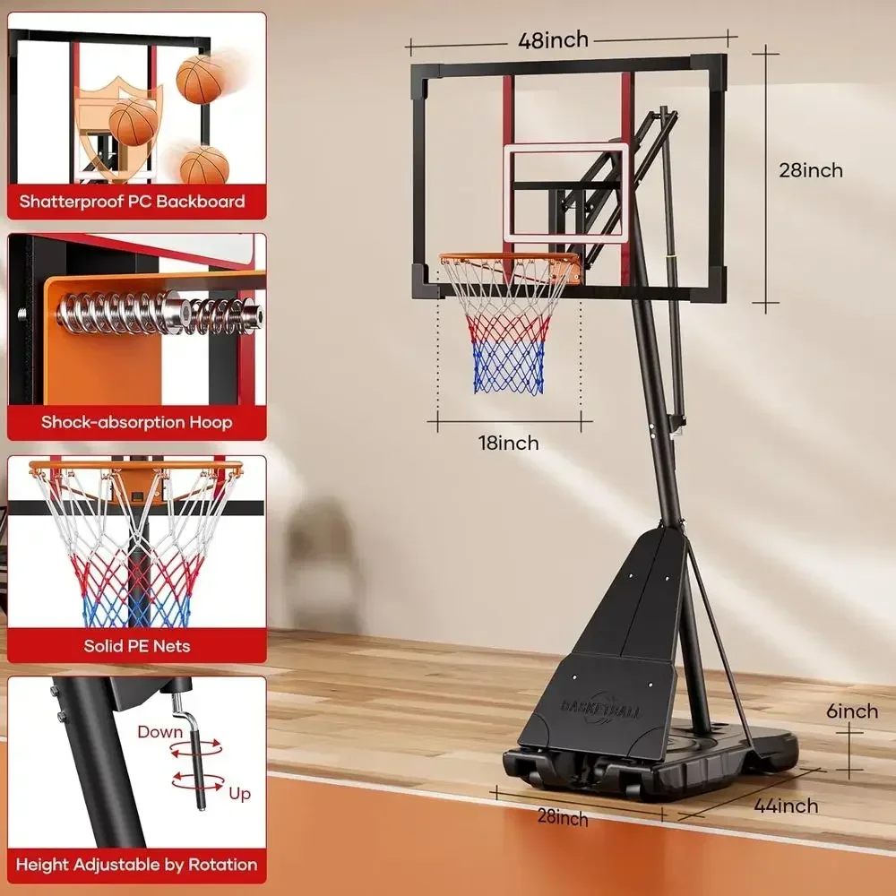 Ring Basket Luar Ruangan 48-In - Basketball Hoop Outdoor ulasan dan harga