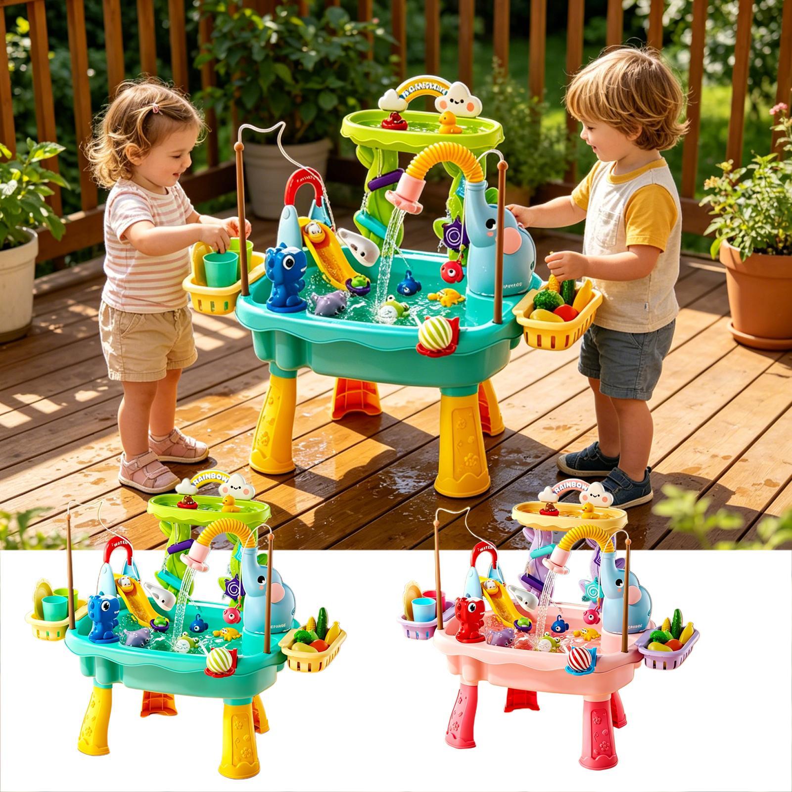 Meja Aktivitas Air untuk Anak- - Kids Outdoor Sensory Table ulasan dan harga