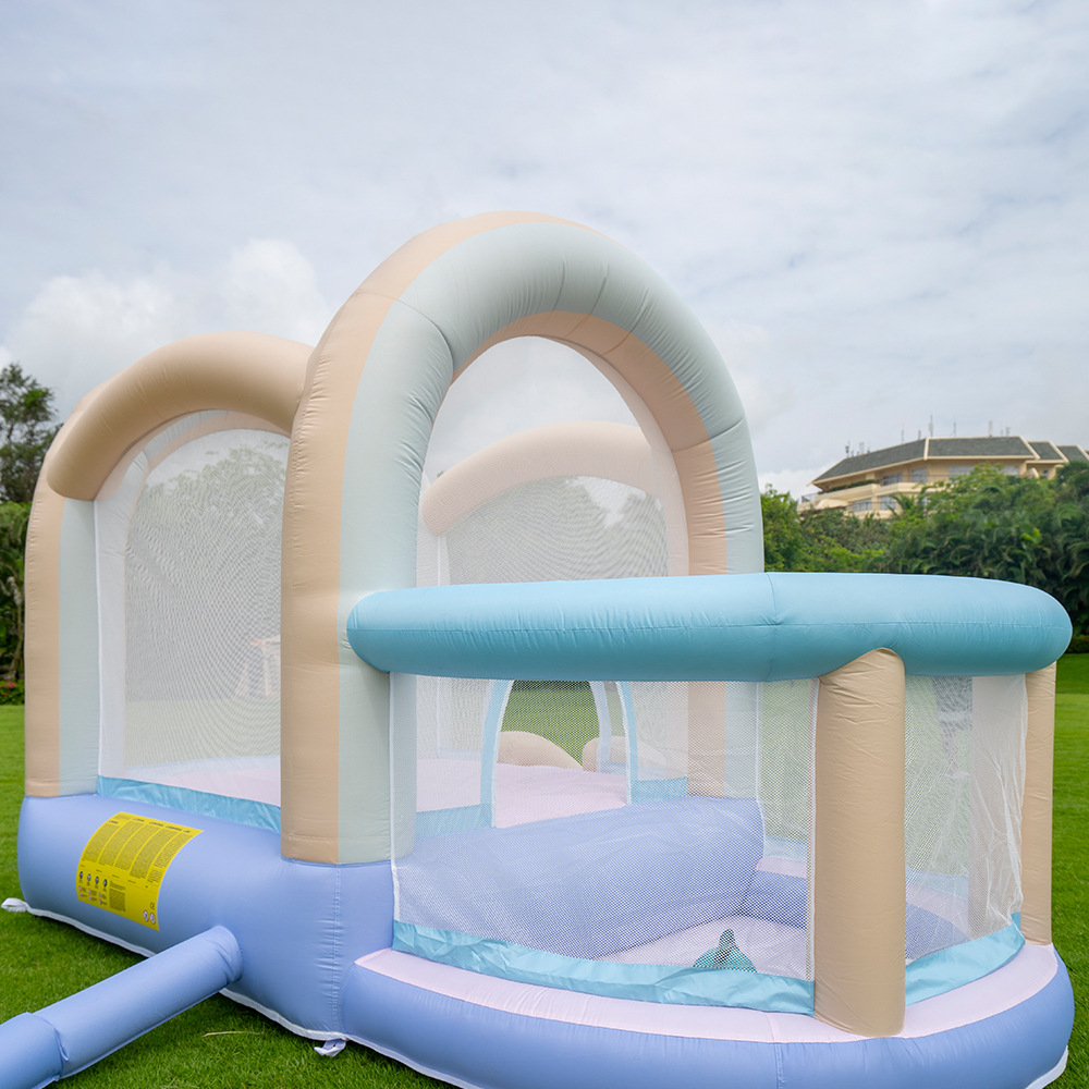 Rumah Loncat Tiup dengan Peros - Kids Outdoor Slide ulasan dan harga