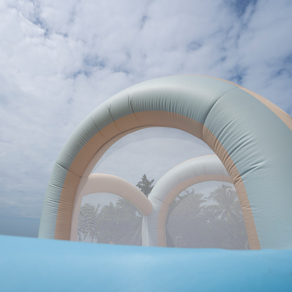 Rumah Loncat Tiup dengan Peros - Kids Outdoor Slide ulasan dan harga